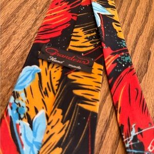Colorful Floral Tie by Grandeur